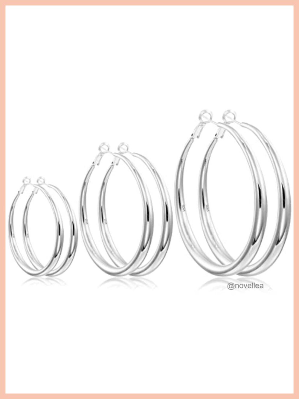 Gold Plated Sterling Silver Chunky Hoop Earrings for Women